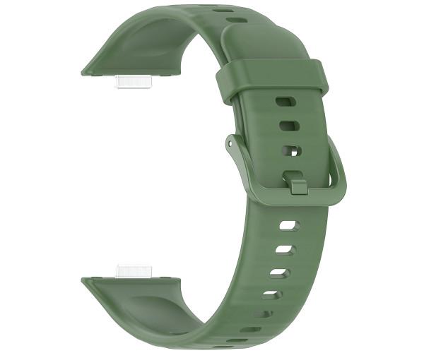 Ремінець Silicone для смарт-годинника Huawei Watch Fit 3 Оливковий
