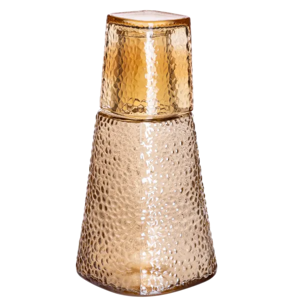 Графин со стаканом-крышкой фактурный 1/0,2 л Карамель Графин со стаканом-крышкой фактурный 1/0,2 л Карамель