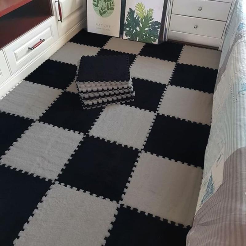 Коврик-пазл плюшевый Sticker Wall SW-00002078 30х30х1 см Черный (27050070) - фото 2 Коврик-пазл плюшевый Sticker Wall SW-00002078 30х30х1 см Черный (27050070) - фото 2