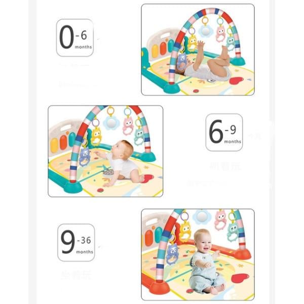 Развивающий коврик Музыкальное пианино подсветка мелодии 5 подвесок (НЕ 0650) - фото 5 Развивающий коврик Музыкальное пианино подсветка мелодии 5 подвесок (НЕ 0650) - фото 5