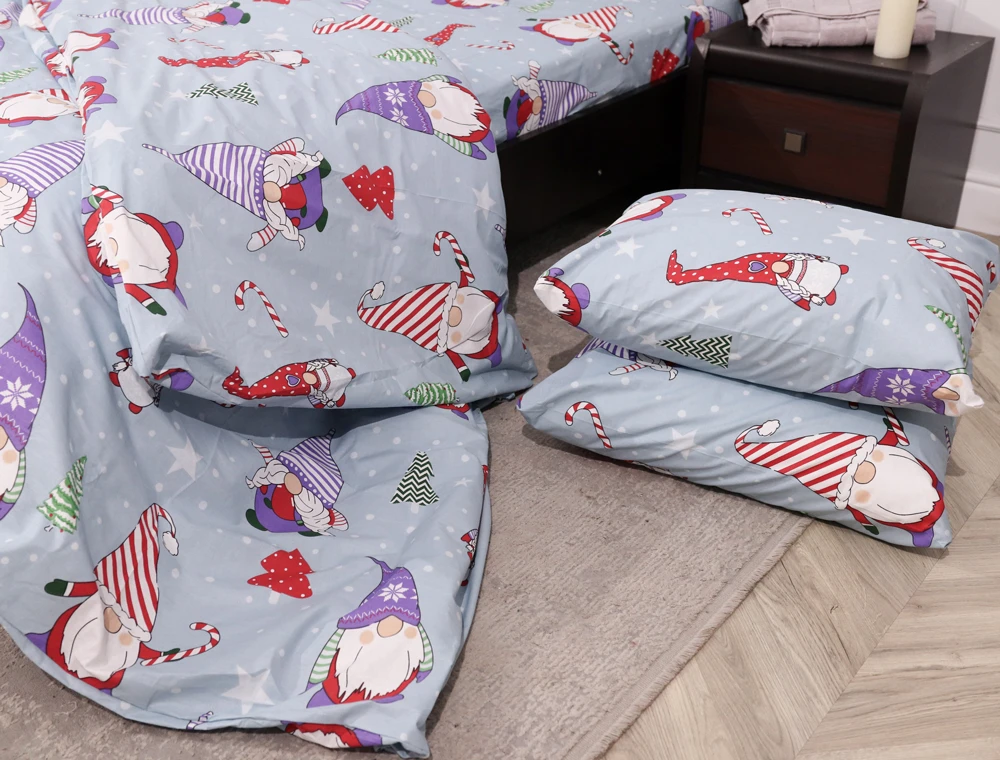 Комплект постельного белья ТМ Черешенька из бязи Gold полуторный 150х220 cм (151020) - фото 5 Комплект постельного белья ТМ Черешенька из бязи Gold полуторный 150х220 cм (151020) - фото 5