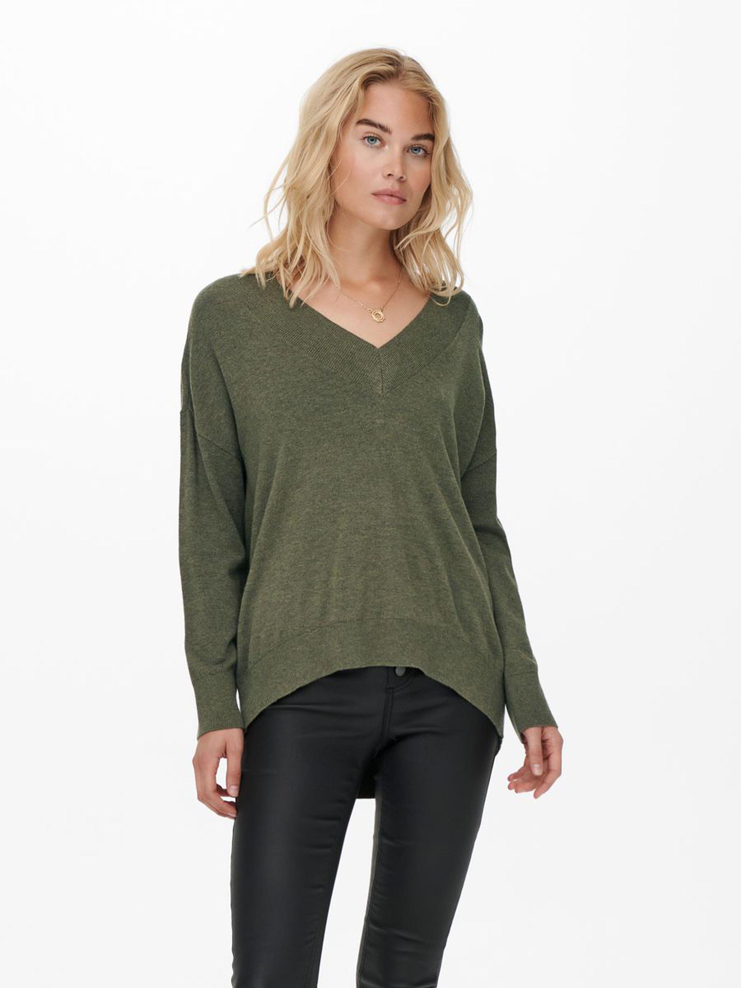 Свитер женский Only 15236052 M Хаки