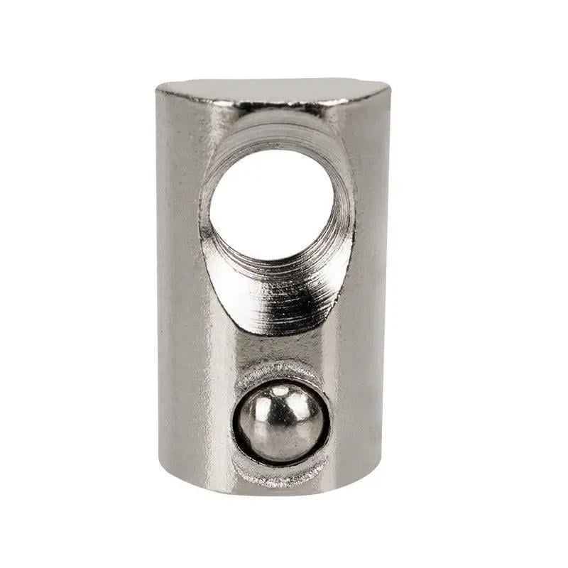 Гайка пружинная Т-образная Kingroon тип 20 M5x14x8x4,2 мм углеродистая сталь с никелевым покрытием (B01979)