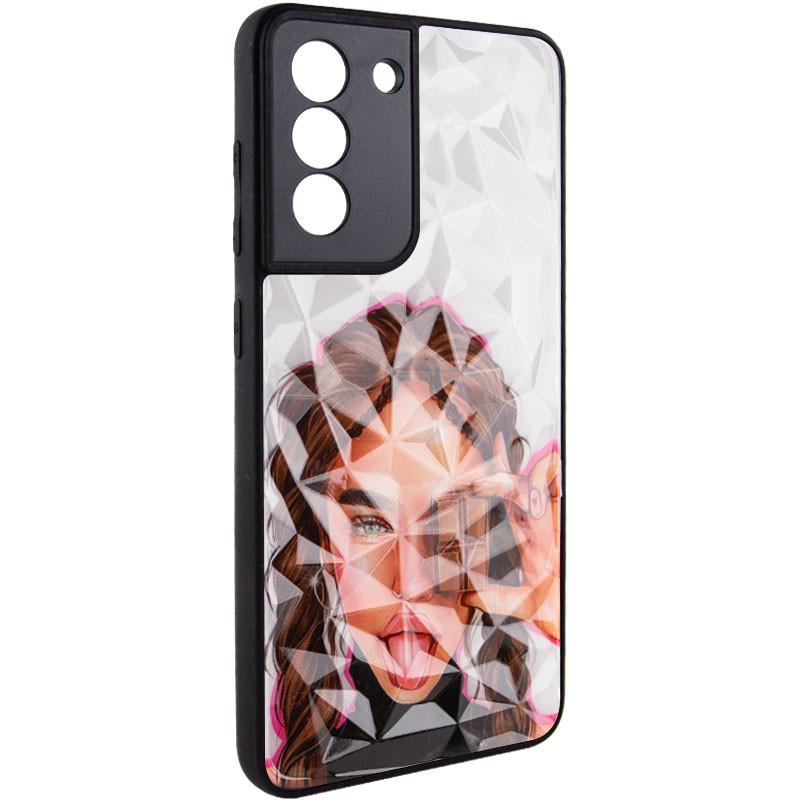 Противоударный TPU+PC Чехол Prisma Ladies для Samsung Galaxy S22 Chocolate