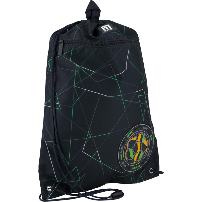 Сумка для обуви KITE Football с карманом 46x33 см Темно-синий (K20-601M-12)