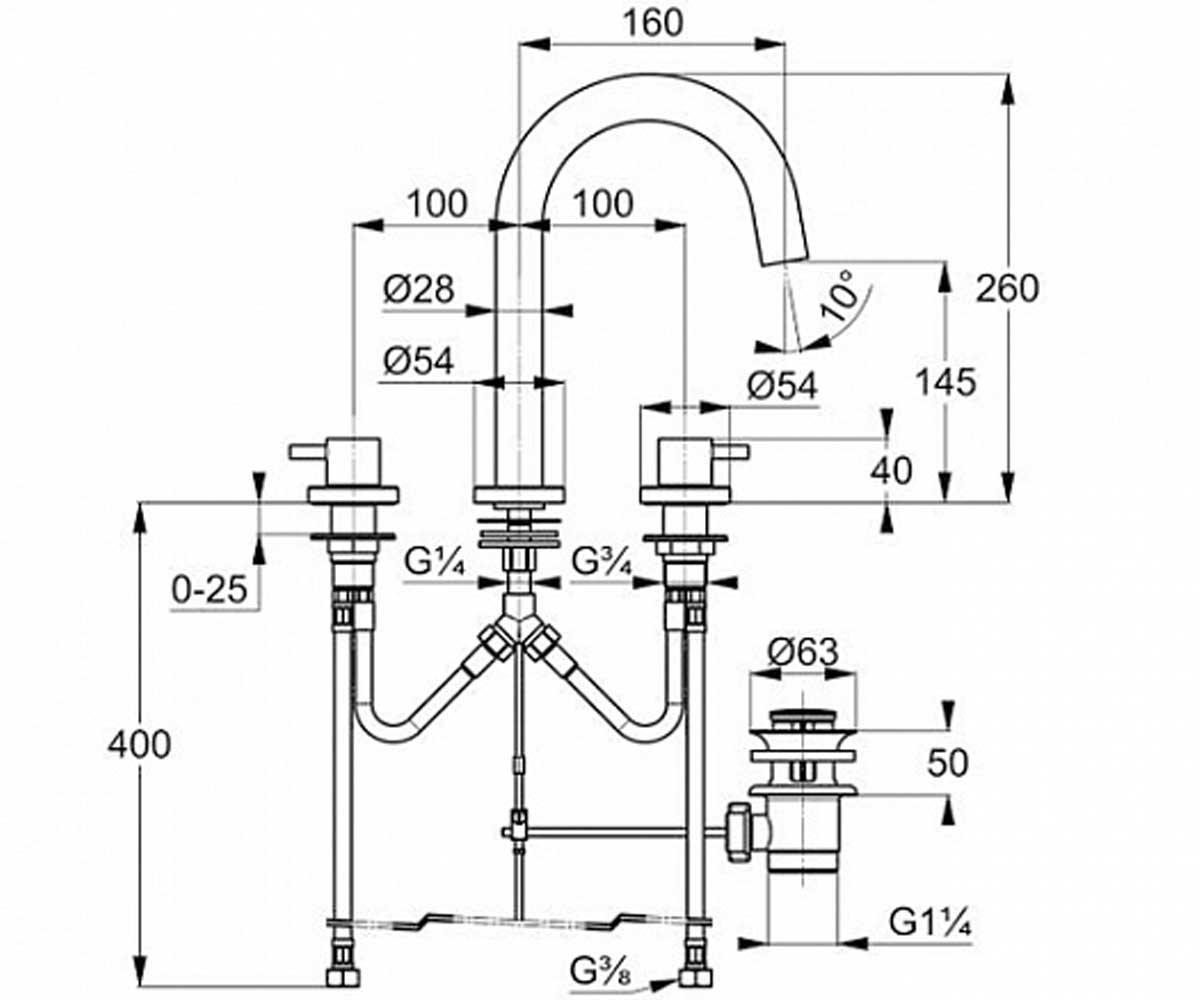 Двохвентильний змішувач KLUDI BOZZ 383930576 - фото 2 Двохвентильний змішувач KLUDI BOZZ 383930576 - фото 2