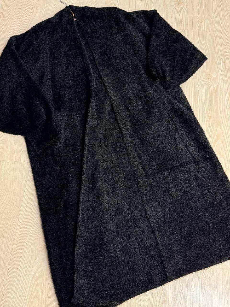 Кардиган женский Fancy Matinee 30740 ангора длинный с карманами OS Черный (4870) - фото 10