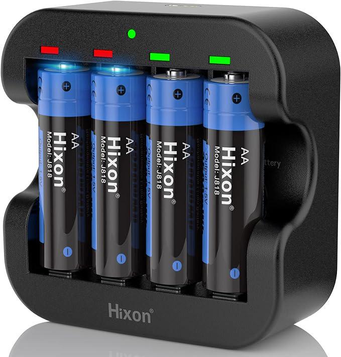Батареї літієві Hixon перезаряджувані AA та AAA 1,5 В (X001I74LMF)