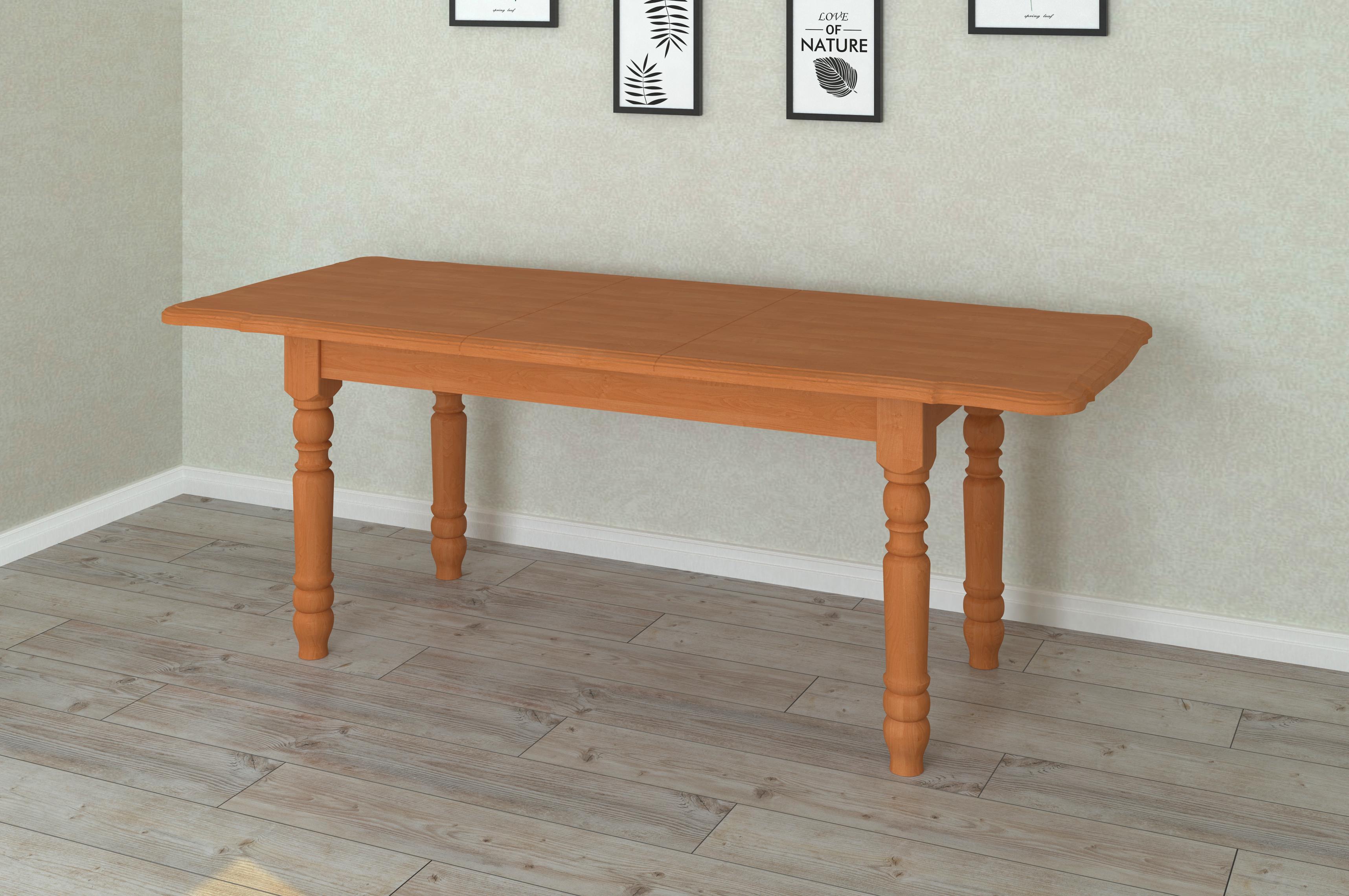 Стол обеденный раскладной Летро деревянный Киев 160см Ольха