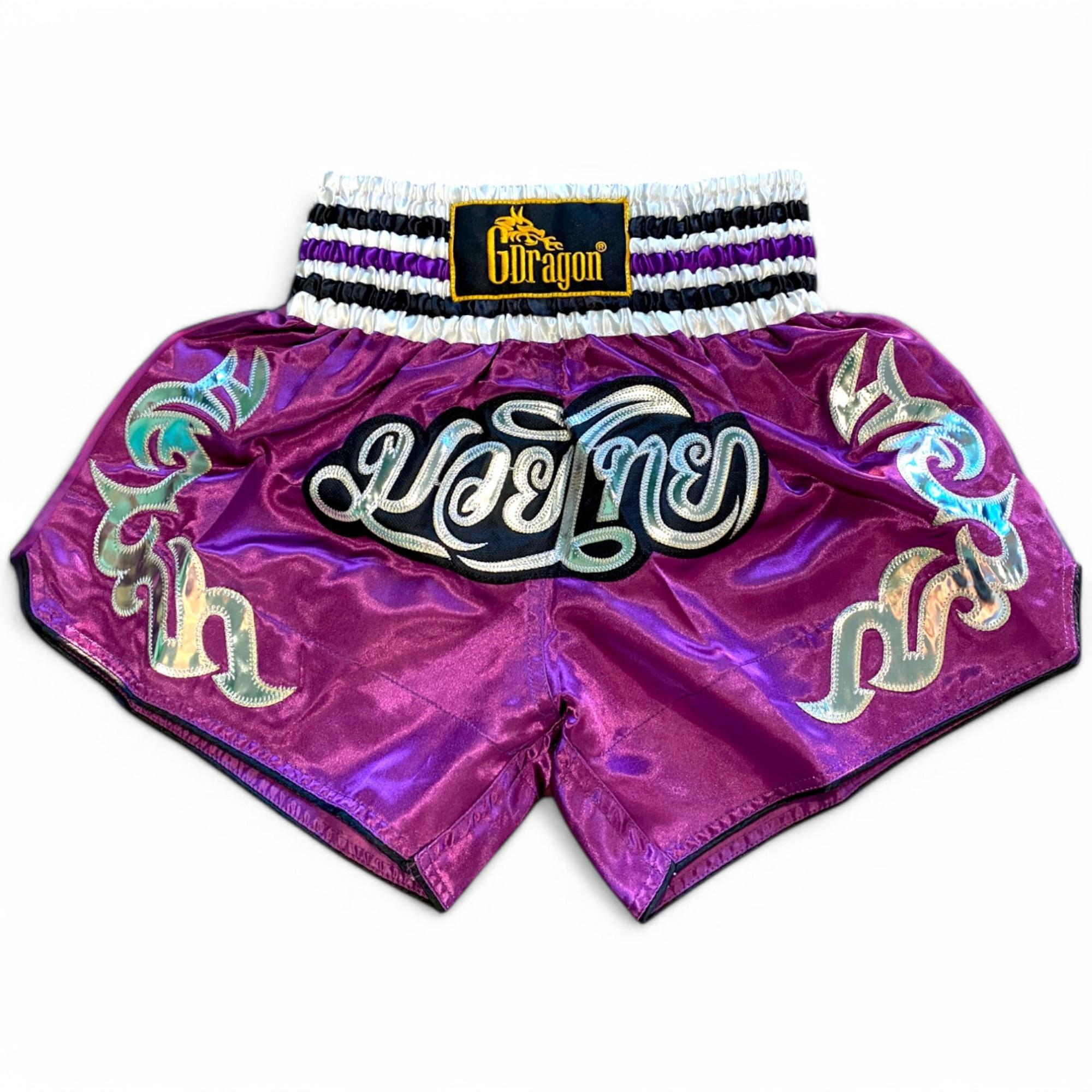 Шорти для тайського боксу GDragon Sport Фіолетовий (4_1_XXL_3) Шорти для тайського боксу GDragon Sport Фіолетовий (4_1_XXL_3)