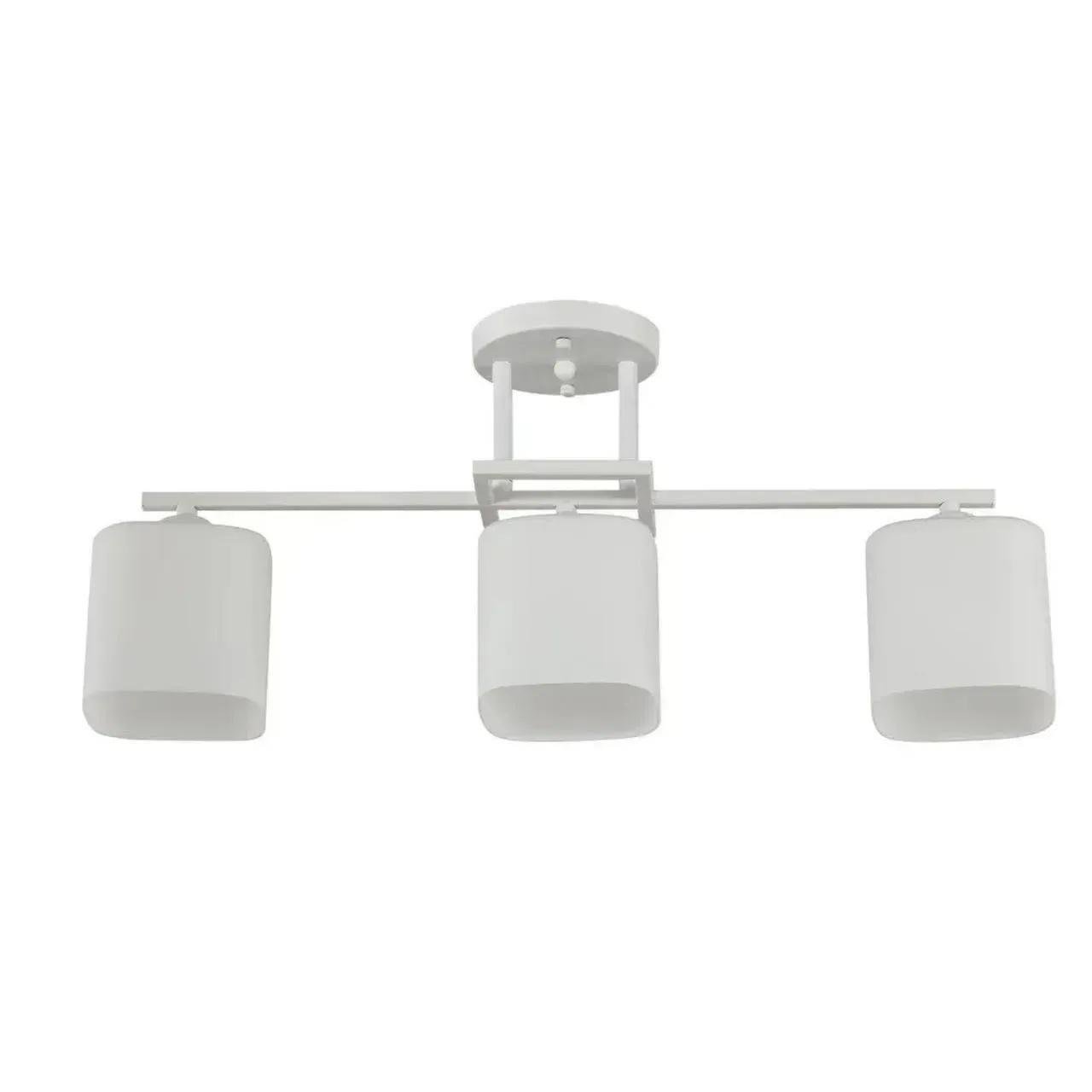 Люстра потолочная Sirius на три квадратных плафона Е27 IP20 G 07473/3 White matte (28686331)