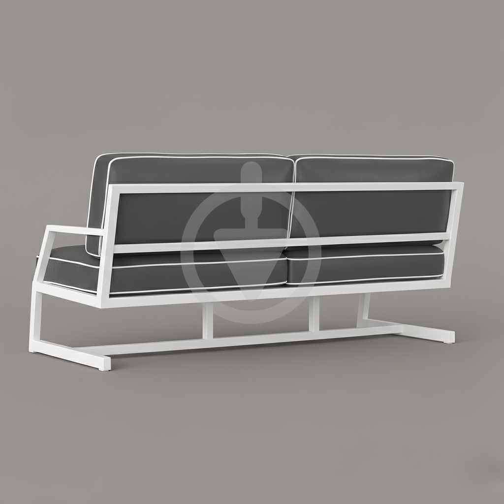 Диван металевий AVVS tech Атлас вуличний лофт екошкіра з підлокотниками 126 см Сірий/Білий (30222760) - фото 3 Диван металевий AVVS tech Атлас вуличний лофт екошкіра з підлокотниками 126 см Сірий/Білий (30222760) - фото 3