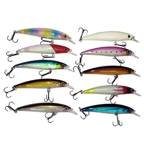 Набір воблерів мінноу 11 см 12 г 10 шт. Різнокольоровий (287734) Набір воблерів мінноу 11 см 12 г 10 шт. Різнокольоровий (287734)