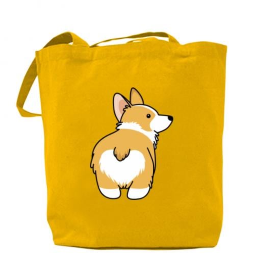 Шопер Corgi back 37x41 см Жовтий (2829232-6-83626) - фото 1