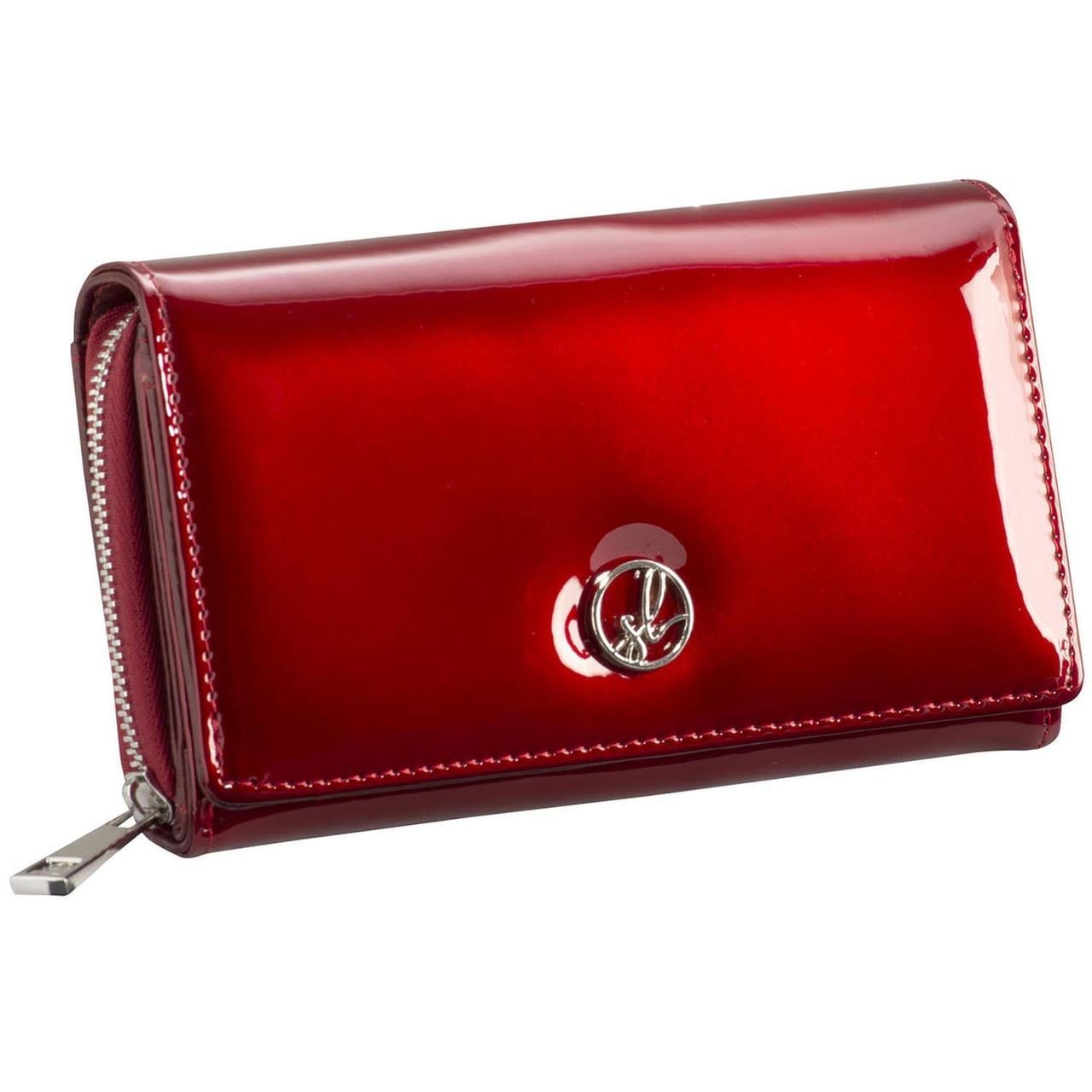 Кошелек женский кожаный Semi Line RFID лакированный Red (DAS303119)