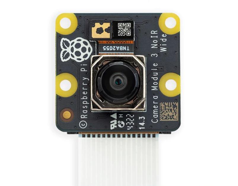 Камера для одноплатних ПК Raspberry Pi 3 NoIR IMX708 12MP CSI 120° ширококутна з автофокусом PDAF (00-00028472)