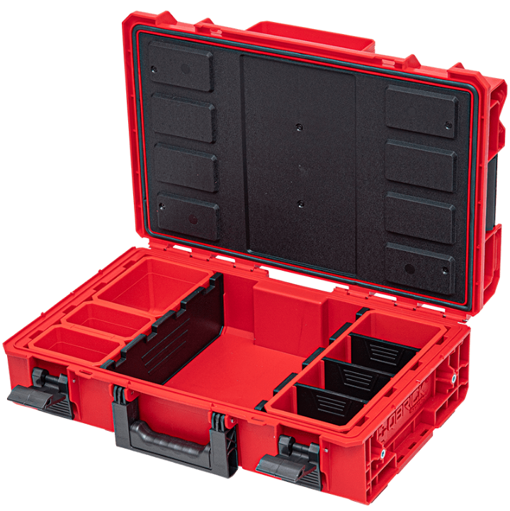 Ящик для инструмента Qbrick System ONE Ultra HD RED 200 2,0 PROFI модульный с защитой от пыли и влаги 585х385х110/195 мм