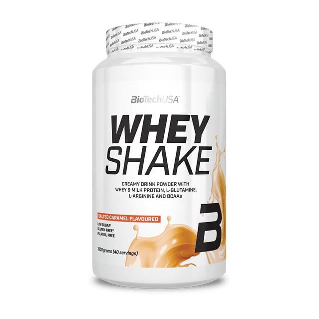Протеин сывороточный BioTech Whey Shake 1 кг Соленая карамель