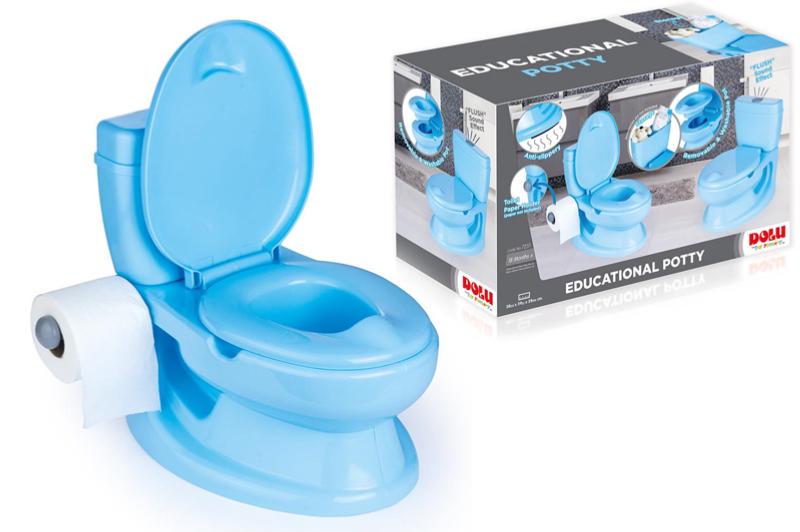 Унітаз дитячий Dolu Educational Potty навчальний Блакитний (7251)