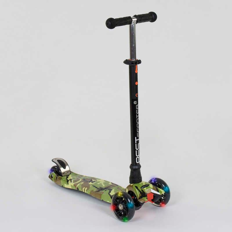 Самокат Best Scooter А 25468 /779-1323 MAXI пластмассовый 4 колеса PU d 12 см