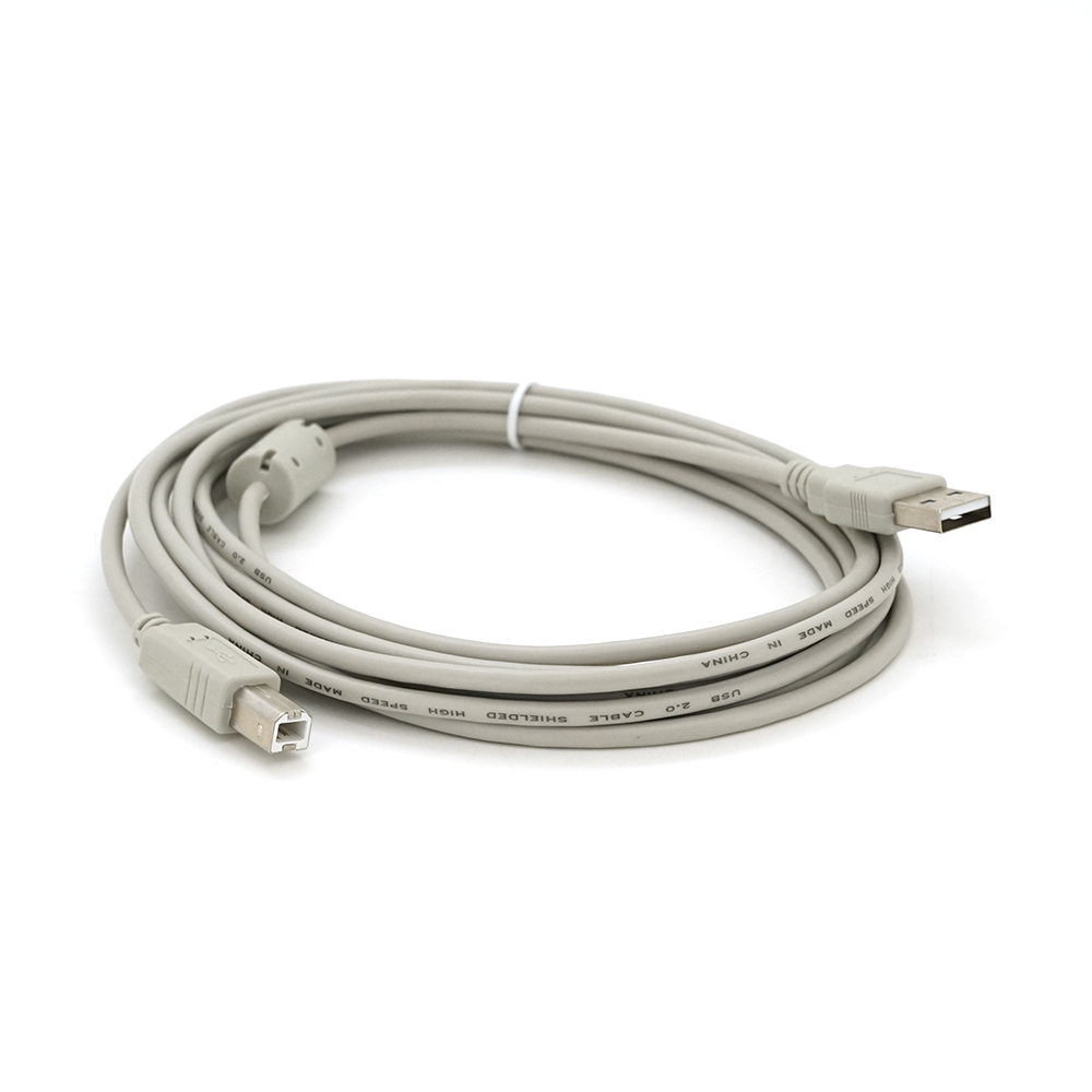 Кабель USB 2,0 VOLTRONIC AM BM 1 феррит для компьютера 3 м Белый (YUT_V8539)