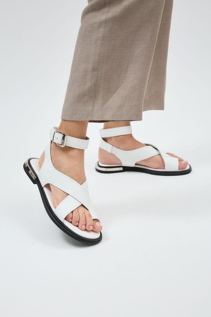 Босоножки женские LONZA кожаные р. 40 Белый (196069) - фото 3 Босоножки женские LONZA кожаные р. 40 Белый (196069) - фото 3