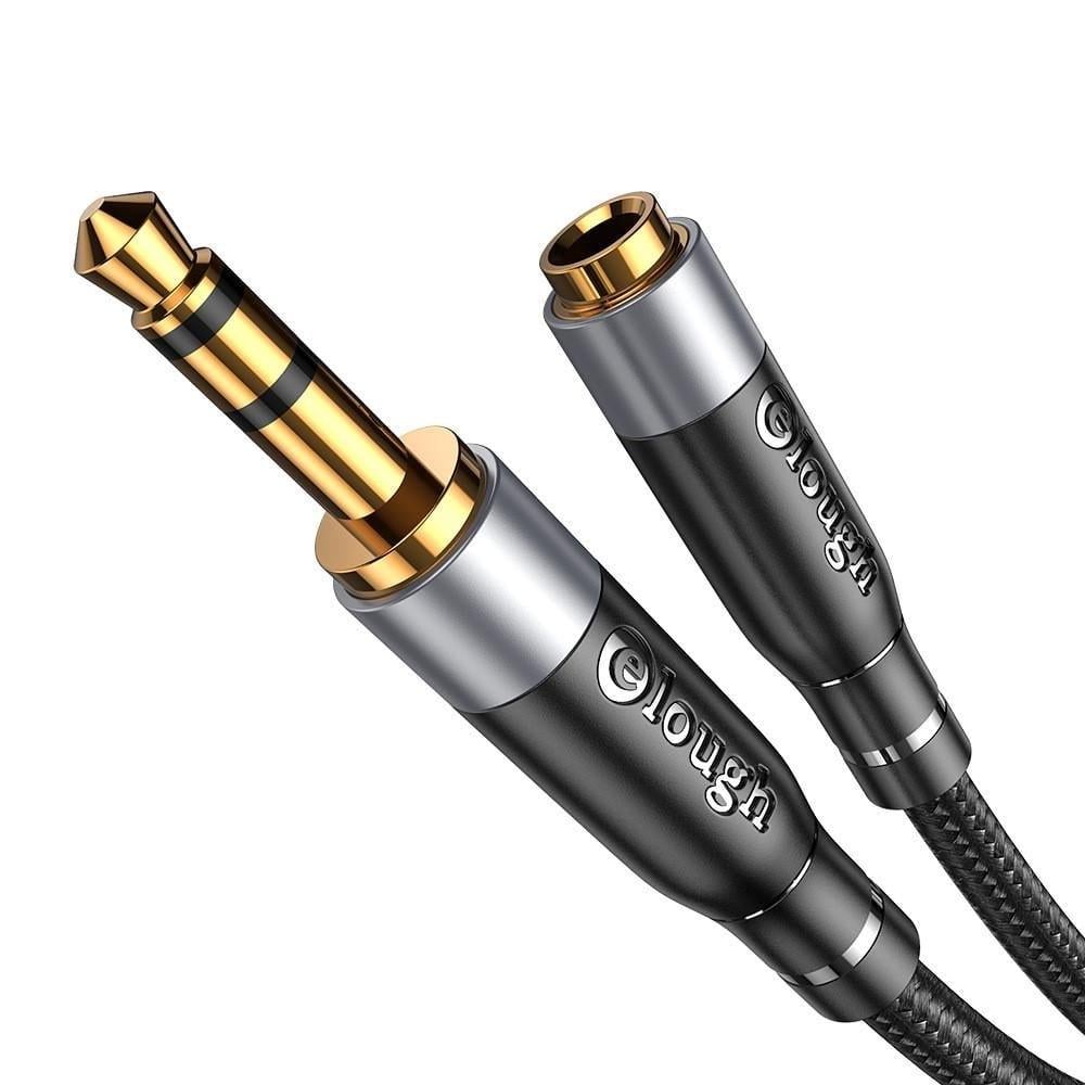 Кабель AUX от ELough Jack 3,5мм Jack 3,5мм 1 Черный м (961720804)