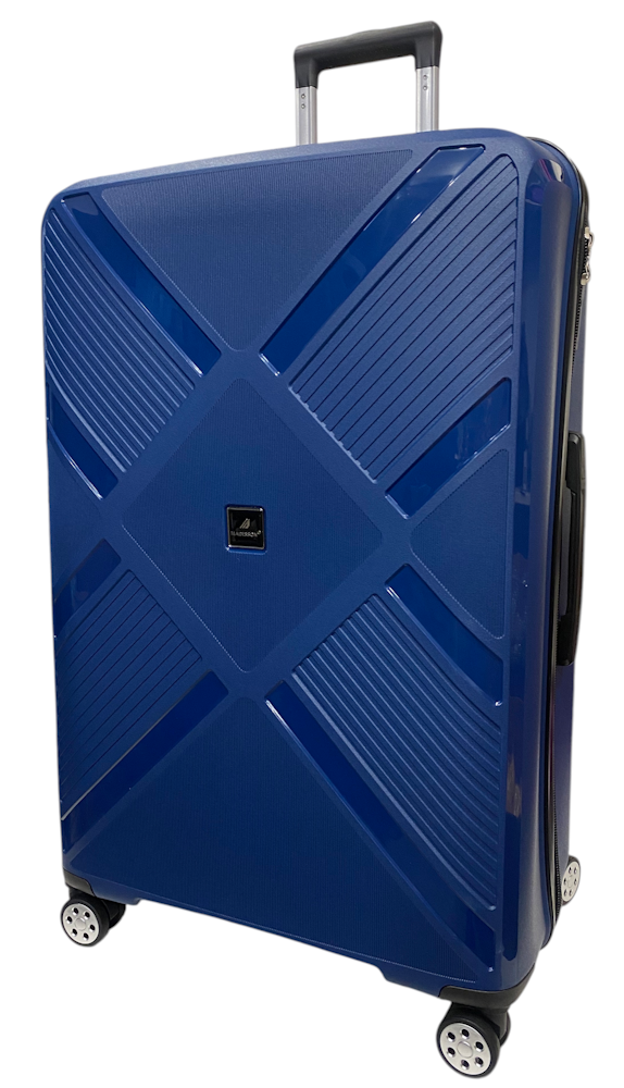 Валіза Madisson Snowball 53103 великий 102 л поліпропілен 4 колеса 360 ° кодовий замок L 74x50x30 см Темно-синій