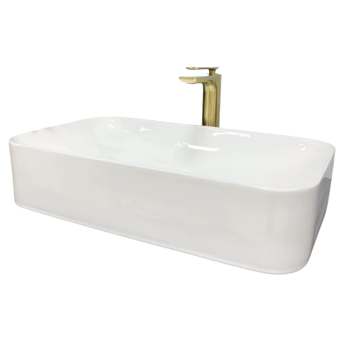 Раковина накладная VBI Trevi овальная 350x610 мм Белый глянцевый (RM-VBI-012604)