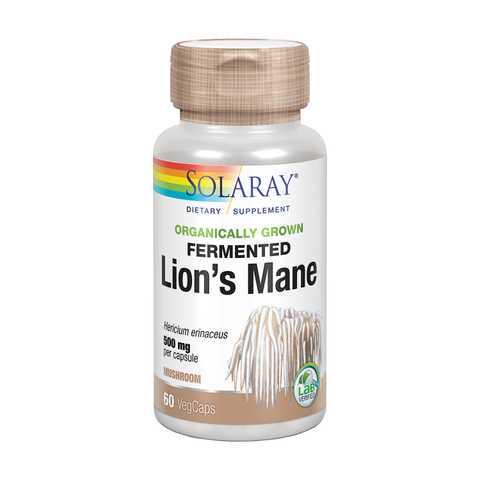 Гриб Їжовік гребінчастий Solaray Organic Fermented Lion's Mane 60 капсул