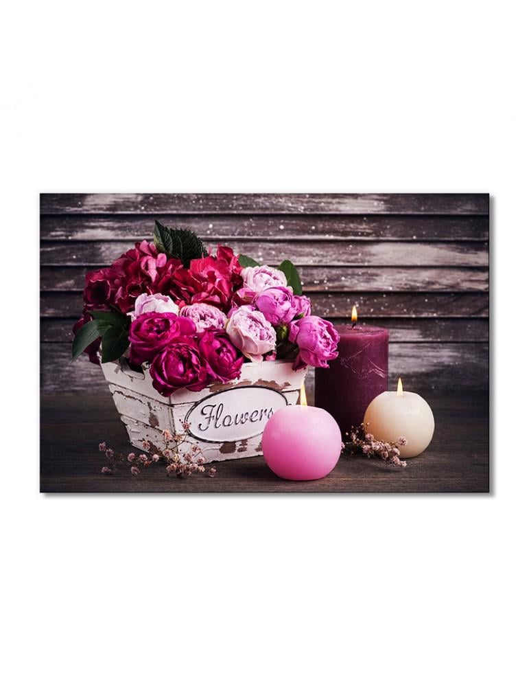 Картина модульная Пионовидные розы 1 модуль 70x105 см