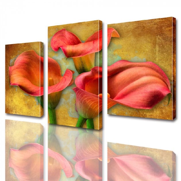 Картина модульная ArtStar Цветы каллы ADFL0007 120х180 см 3 части