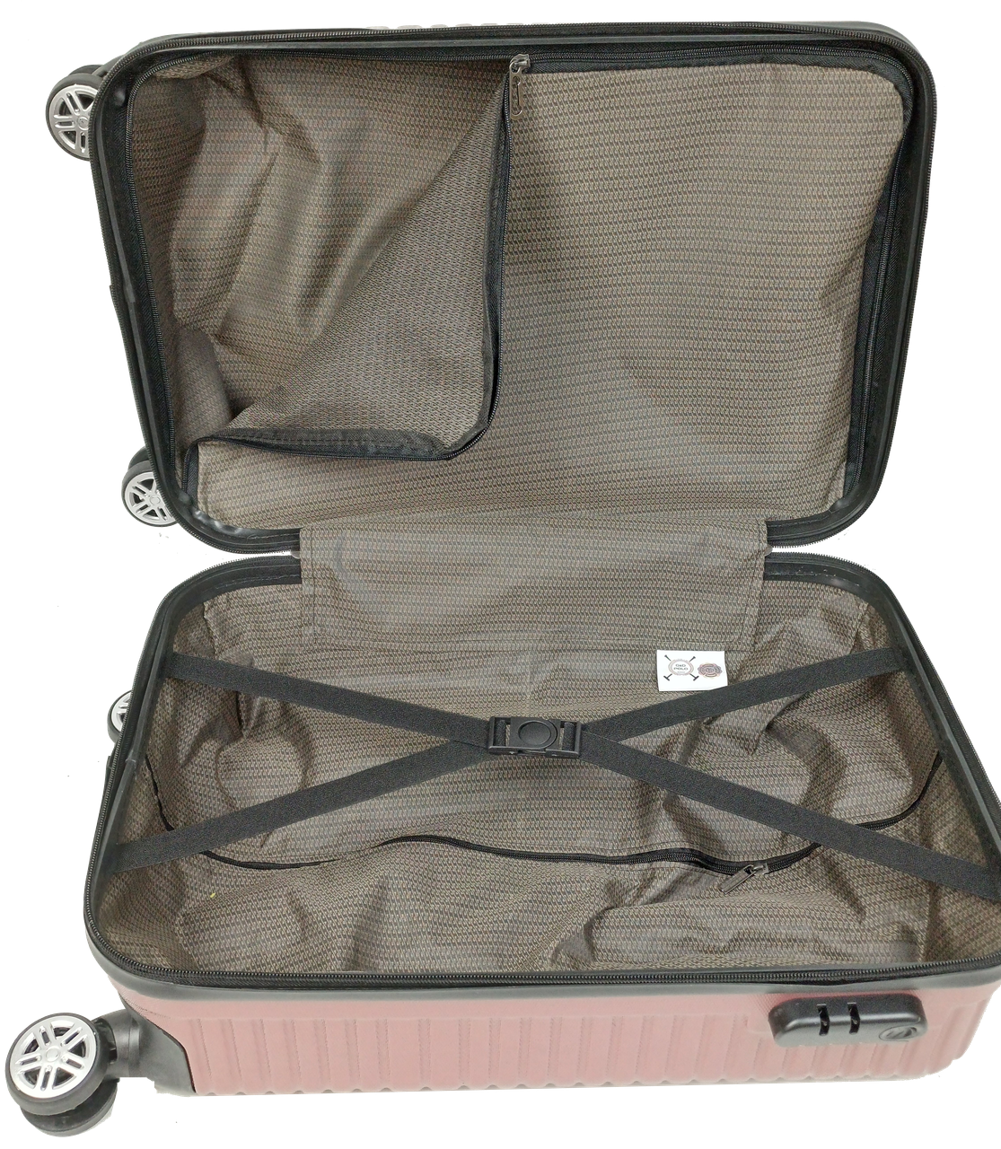 Валіза мала пластикова на колесах GD Polo 45 л Пудра - фото 6 Валіза мала пластикова на колесах GD Polo 45 л Пудра - фото 6