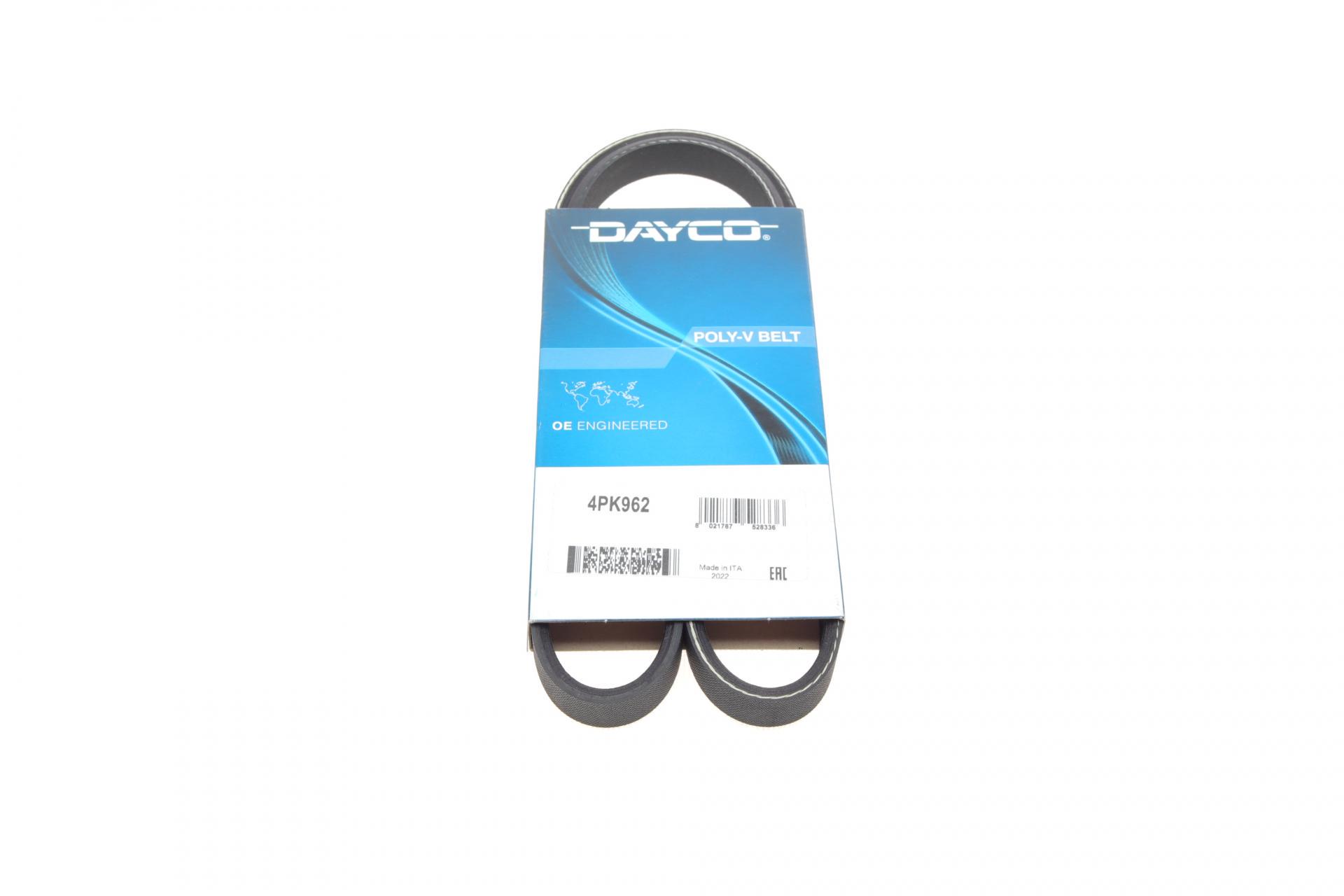 Ремень генератора DAYCO Fiat Brava 1.6 16V 95-01/Peugeot 205/305 83-89/Renault Espace/Laguna 3.0 96-01 (4PK962)