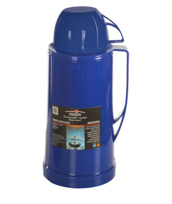 Термос пластиковый с стеклянной колбой Stenson 1,8 л (MMS-408F)