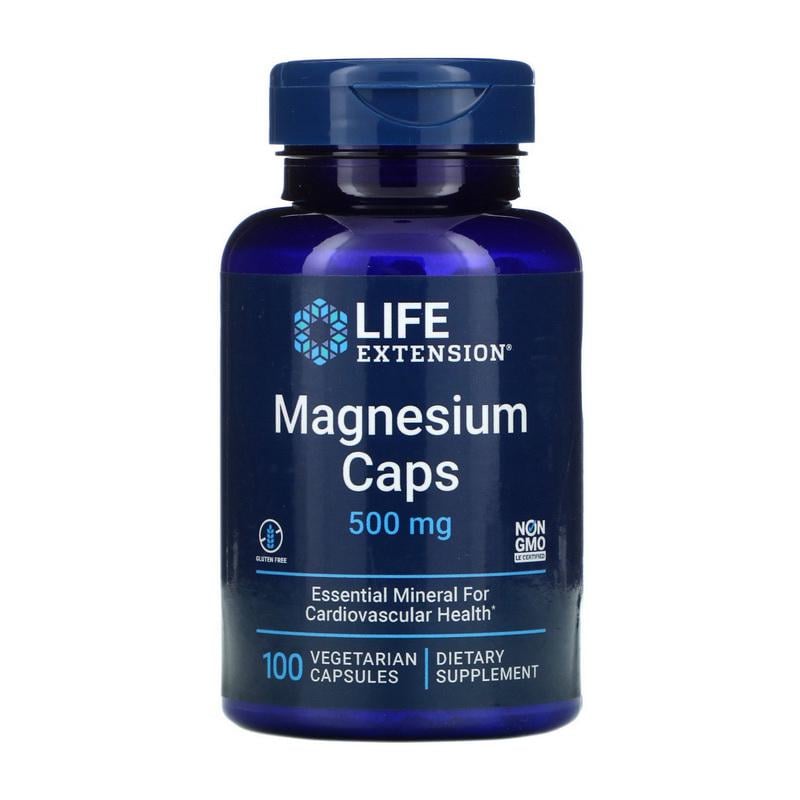 Комплекс магния окисл цитрат сукцинат Life Extension Magnesium Caps 500 mg 100 вер. капс.