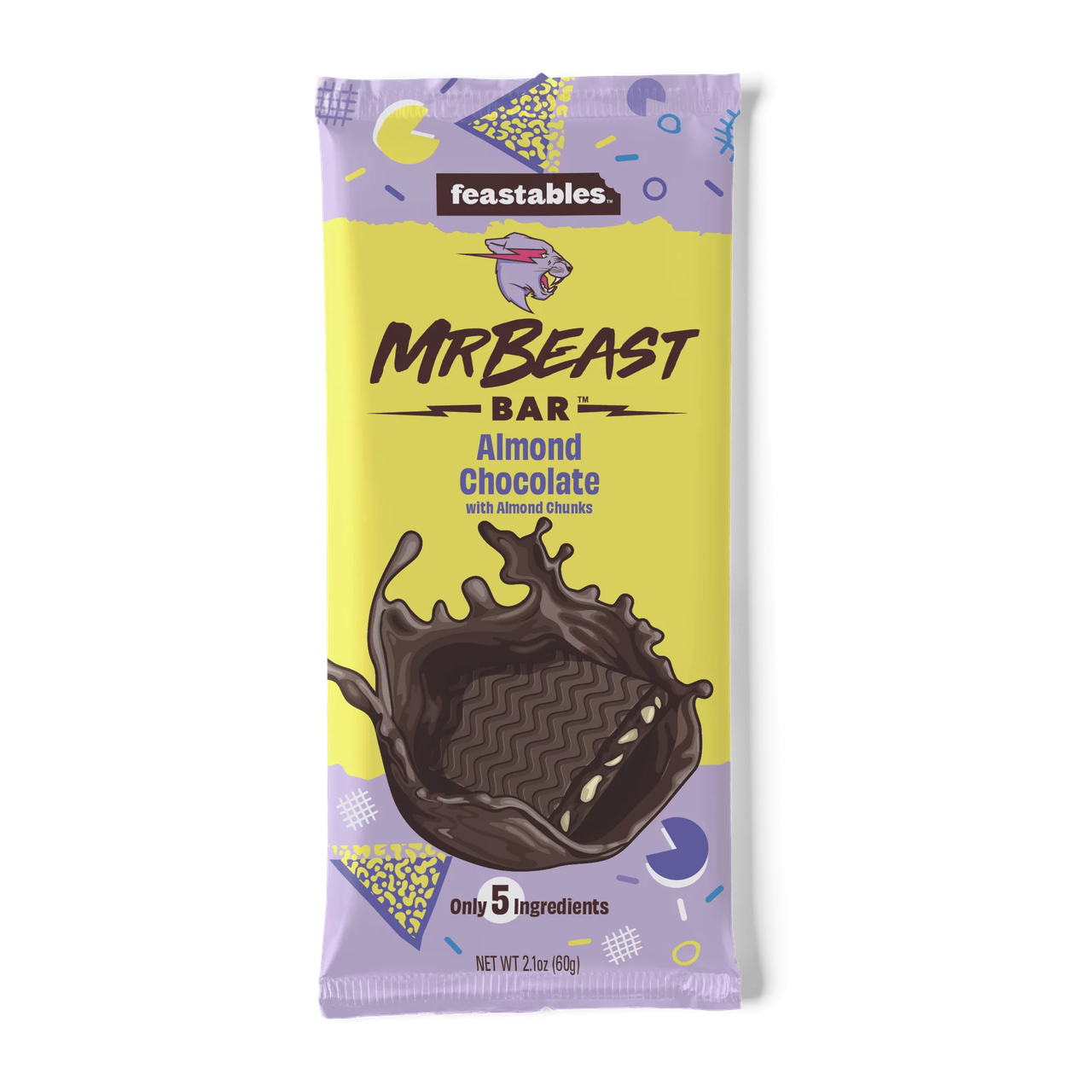 Шоколад Feastables MrBeast Almond Chocolate Bar 60 г (1921267889)