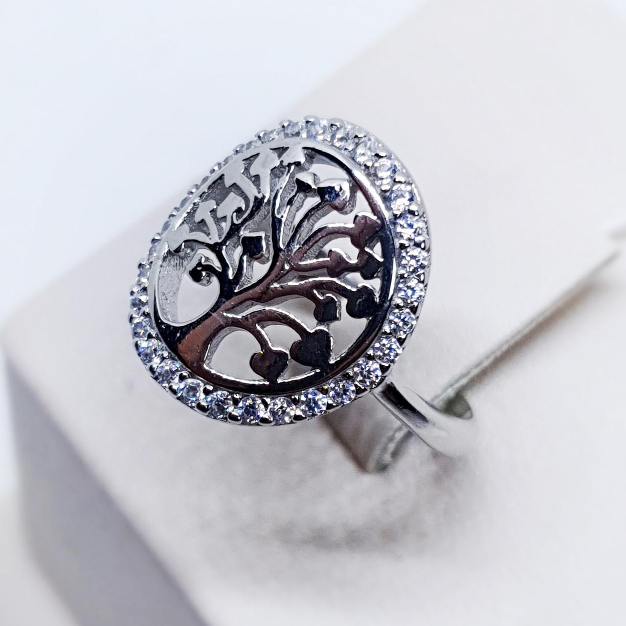 Кольцо серебряное Древо любви с кубическим цирконием р. 17 2,8 г (1525871578) Кольцо серебряное Древо любви с кубическим цирконием р. 17 2,8 г (1525871578)