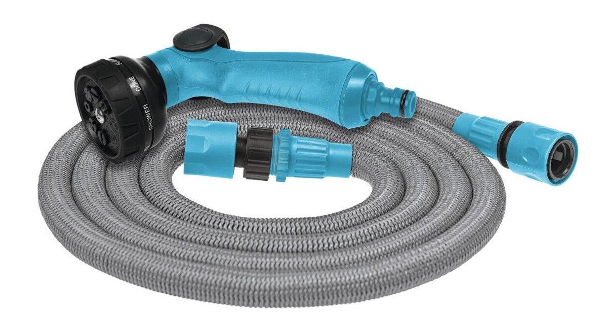 Набор для полива Cellfast BASIC с растягивающимся шлангом 7,5-22,5 м 1/2-3/4" (19-0471)