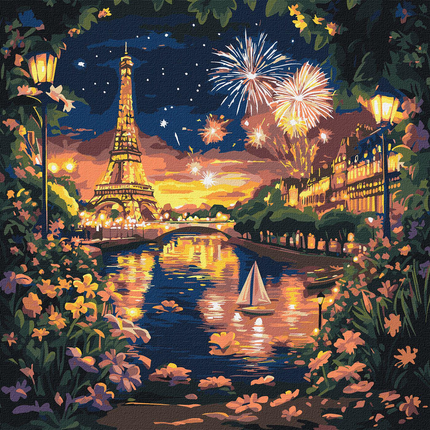 Набір для розпису по номерах Ideyka Салюти Парижу КНО3669 40x40 см (MTT-200406) - фото 1 Набір для розпису по номерах Ideyka Салюти Парижу КНО3669 40x40 см (MTT-200406) - фото 1