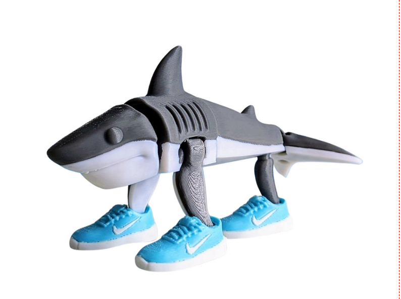 3D-фігурка рухома Creative Family Tralalero Tralala Акула в кросівках 14 см