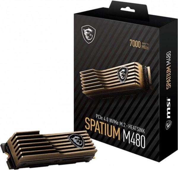 SSD-накопитель MSI Spatium M480 Pro HS 1TB M.2 2280 PCIe 4.0 x4 NVMe 3D NAND TLC (S78-440L1J0-P83)