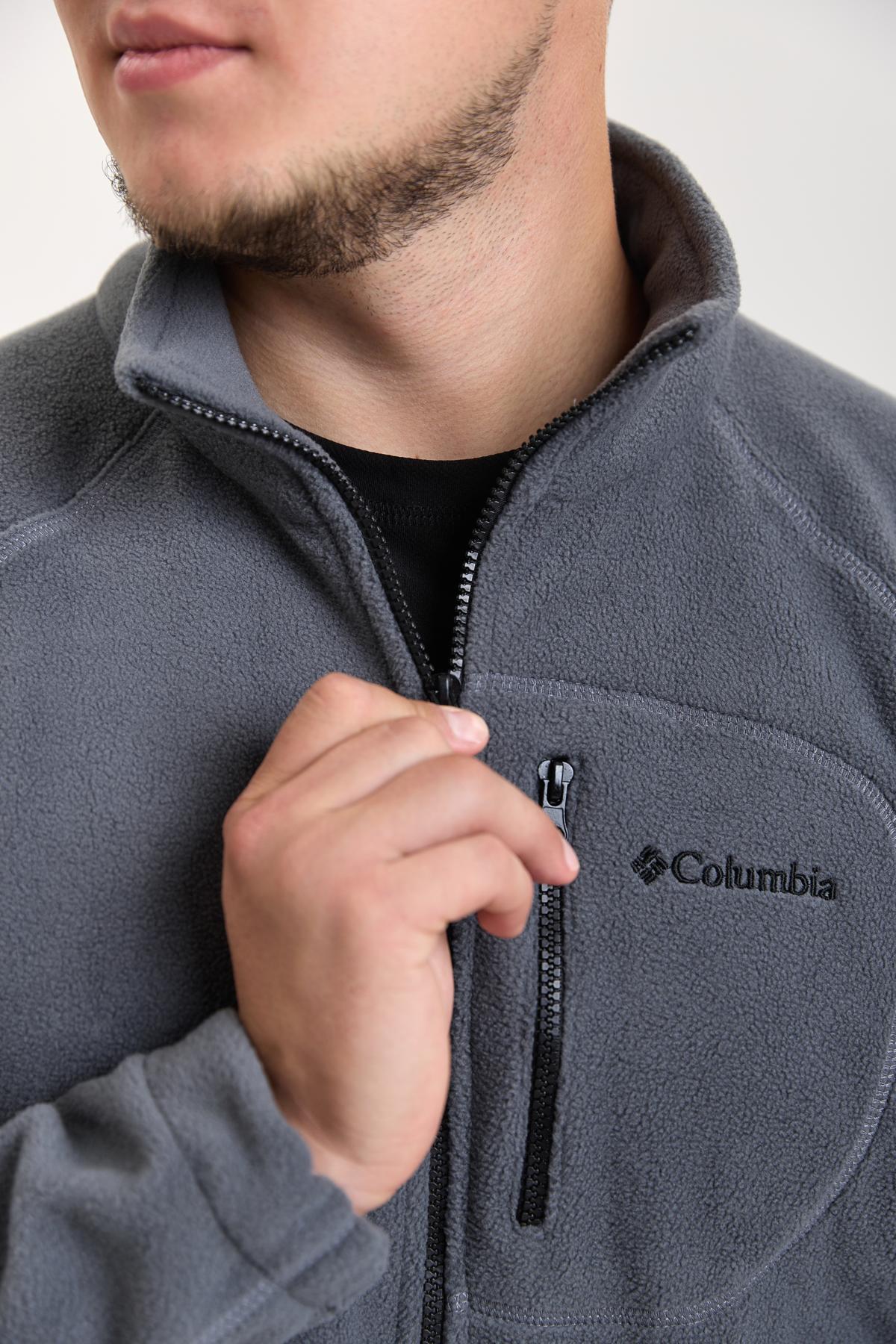 Толстовка мужская флисовая Columbia 2XL Графитовый (CLMB - Графит 2XL) - фото 4