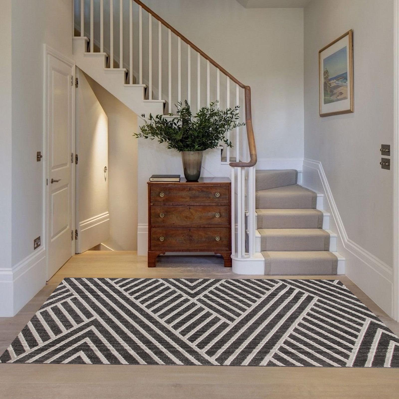 Ковер безворсовый на резиновой основе DAKARIA Karat Flex Run 19652/80 1,50x2,50 м Черный (00-00011576) - фото 2