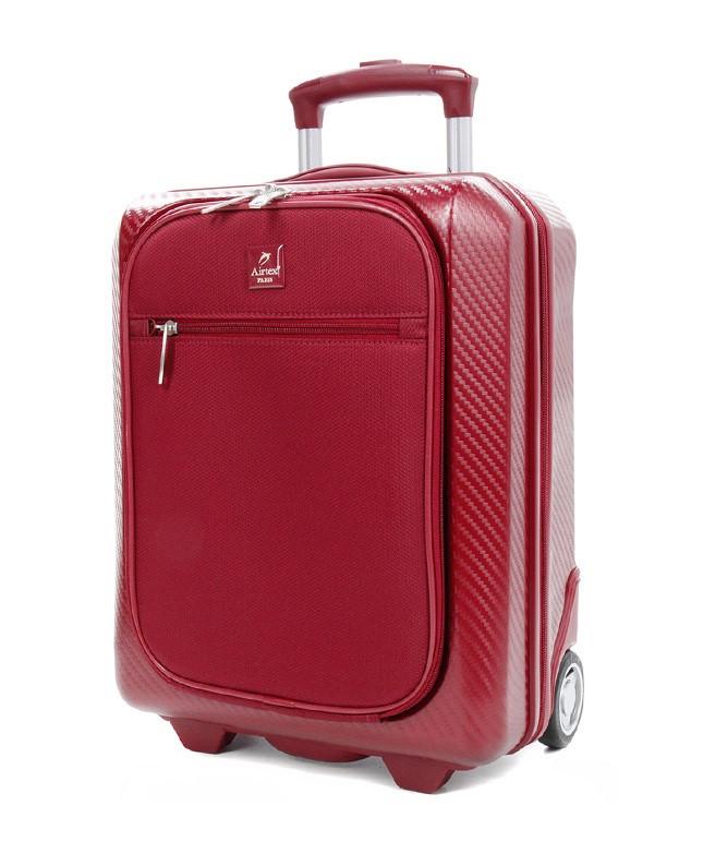 Чемодан Airtex 7354 маленький ручная кладь на 2 колесах 45х34х22 см Красный