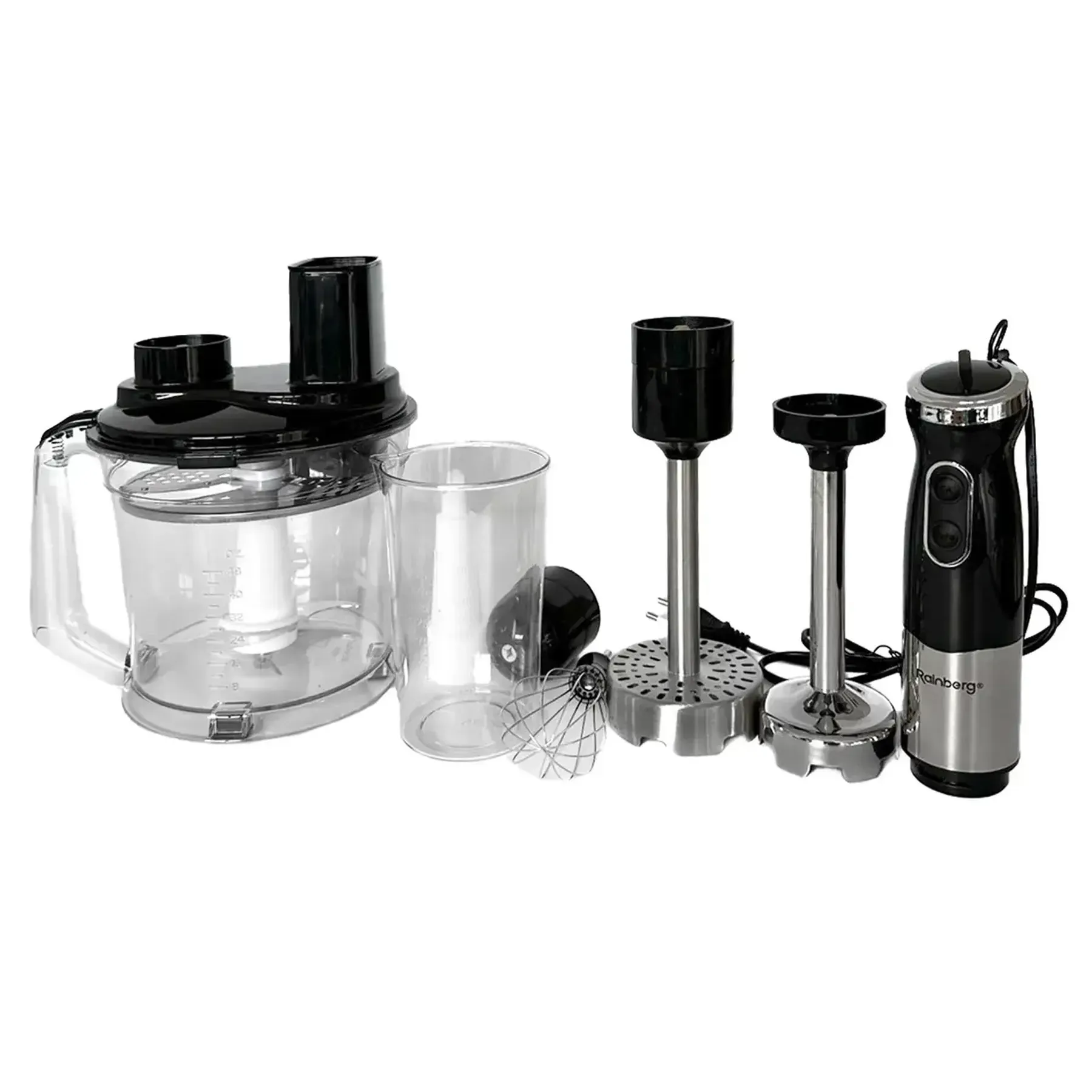 Блендер занурювальний Rainberg RB-2238 з чашею/насадками 1200 Вт (25278986) - фото 2 Блендер занурювальний Rainberg RB-2238 з чашею/насадками 1200 Вт (25278986) - фото 2