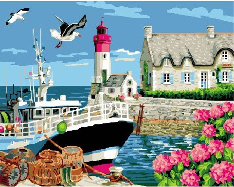 Картина по номерам Brushme Маяк дом смотрителя (GX24098)