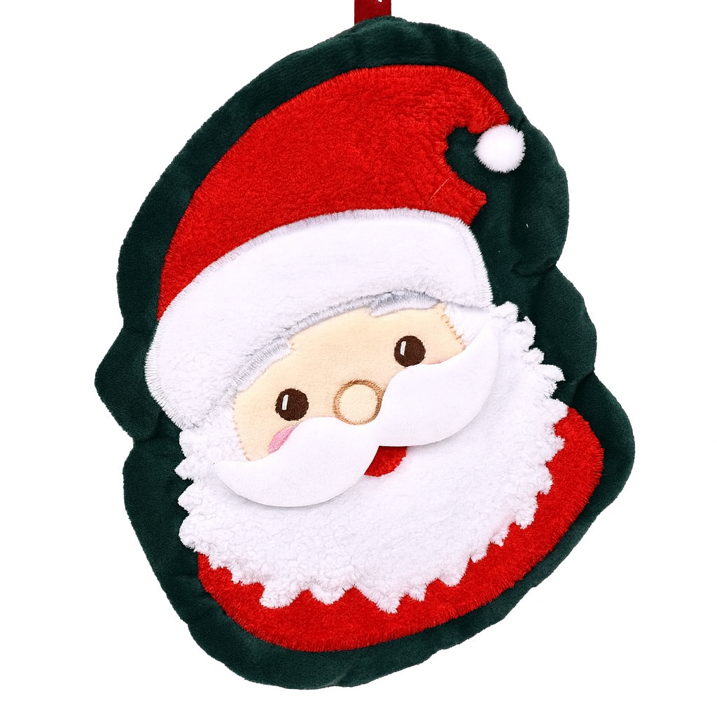 Рушник кухонний з новорічним принтом New Year R37178 20х22 см Червоний з білим/Темно-зелений (32709324)