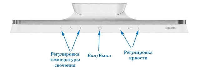 Аккумуляторная магнитная лампа BASEUS 5 W 1800 mAh Белый - фото 2