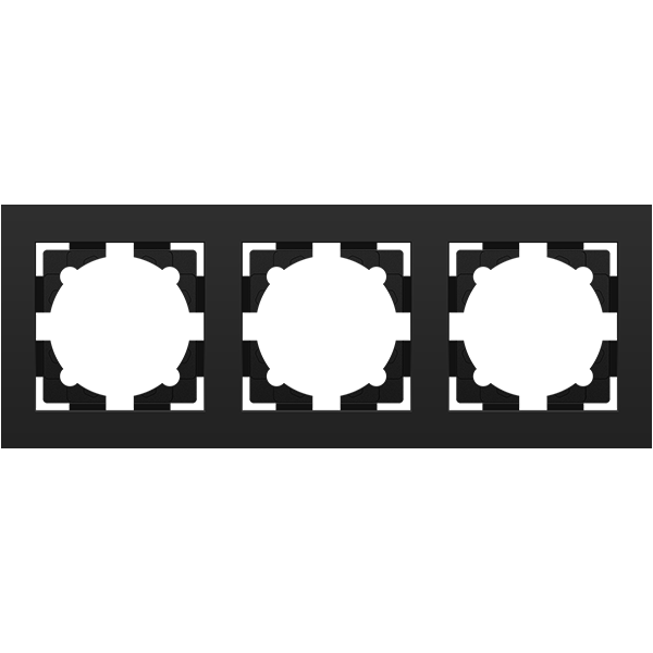 Рамка двомісна MARSHEL IDEAL FI-3 Black